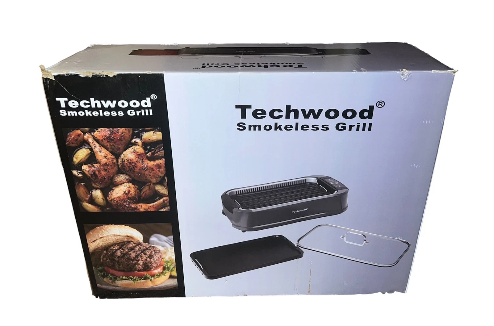 Techwood Indoor Grill Smokeless Grill, 1500W Indoor Electric Tabletop.