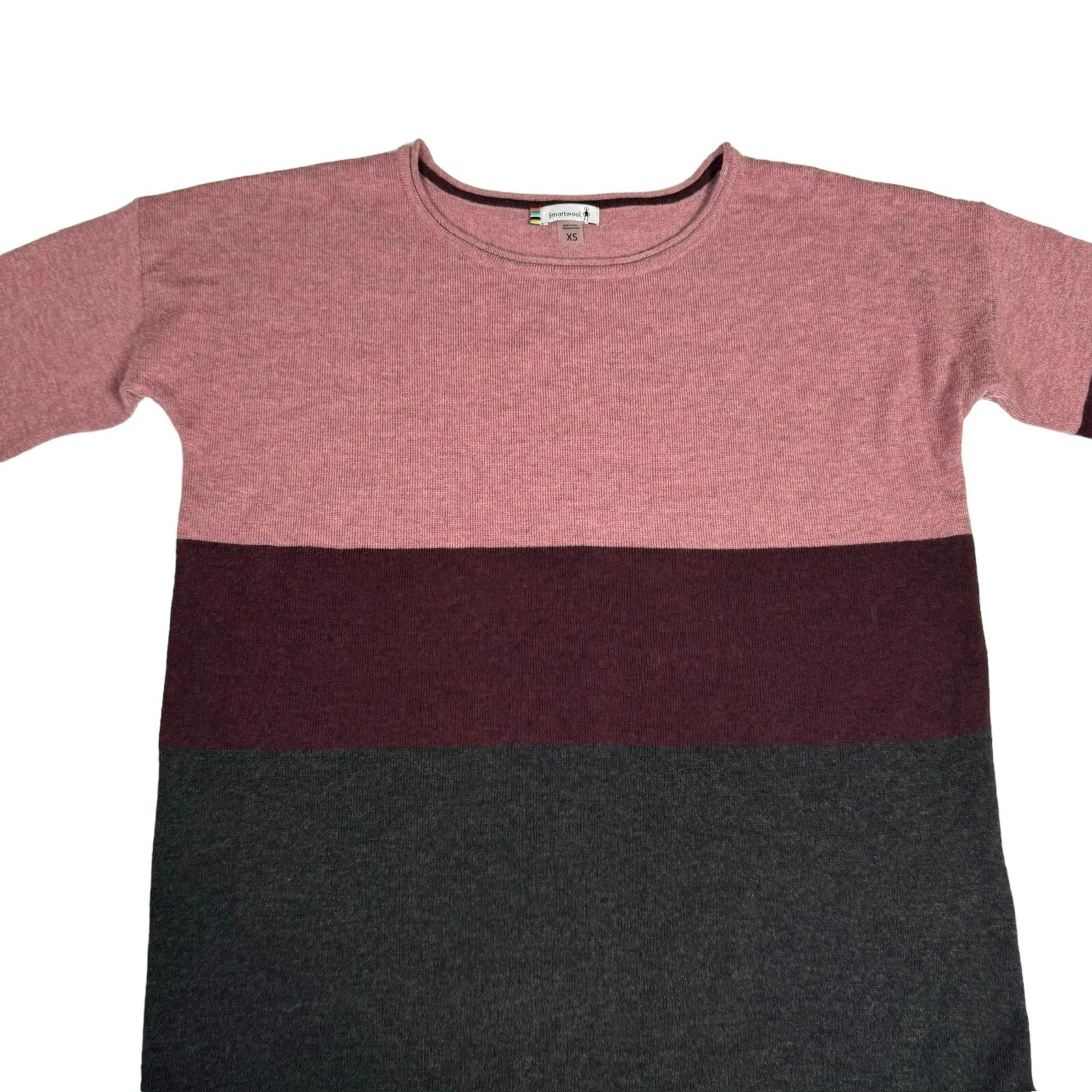 smartwool shadow pine crew colorblock sweater