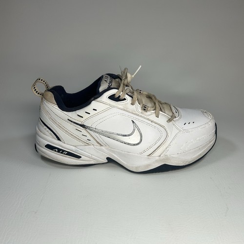 Nike Air Monarch IV 416355-102 White Blue Dad Casual Shoes Sneakers Men ...