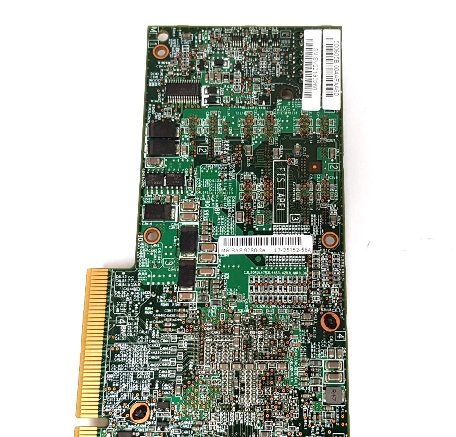 HP LSI Logic PCI-e Low Profile SAS RAID Controller L3-25152-56A 9280-8E - Image 4 of 4