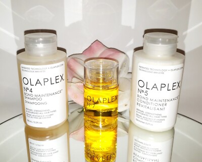Olaplex No 4 5 7 Bond Maintenance Shampoo Conditioner 3.3oz Bonding Oil 3pc Set