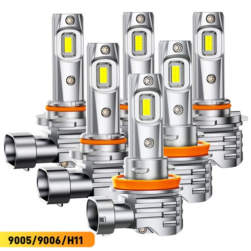 6x LED Headlight High Low Fog Light Bulbs For Toyota Corolla 2009-2014 2015 2016 - Picture 13 of 15