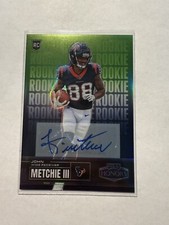 2022 Honors 2003 Rookies Green Signatures /20 John Metchie III Rookie Auto RC