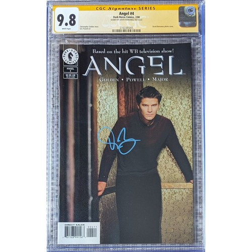 Angel #4 photo cover__CGC 9.8 SS__Signed by David Boreanaz