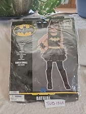 BATGIRL Black DRESS CAPE 5pc DELUXE Costume Dress Up Child Small 4-6 Years