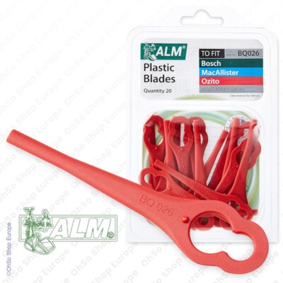 Original ALM Bosch Trimmer Plastik Klingen x20 für ART26 Li Accutrim Easytrim