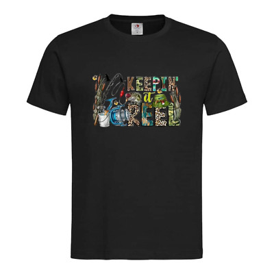 Männer T-Shirt Keep Reel Fischer Angler Fisch Motiv Geschenk  Cool Fish S - 4XL