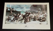 Matt  Hall - OFF THE BEACH - WW II - Peleliu - MINT - Victory Edition - unframed