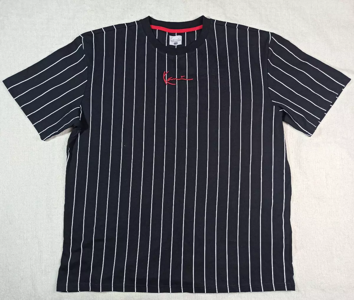 Karl Kani sz XXL Men s Striped T Shirt Hip Hop Biggie Tupac Rap