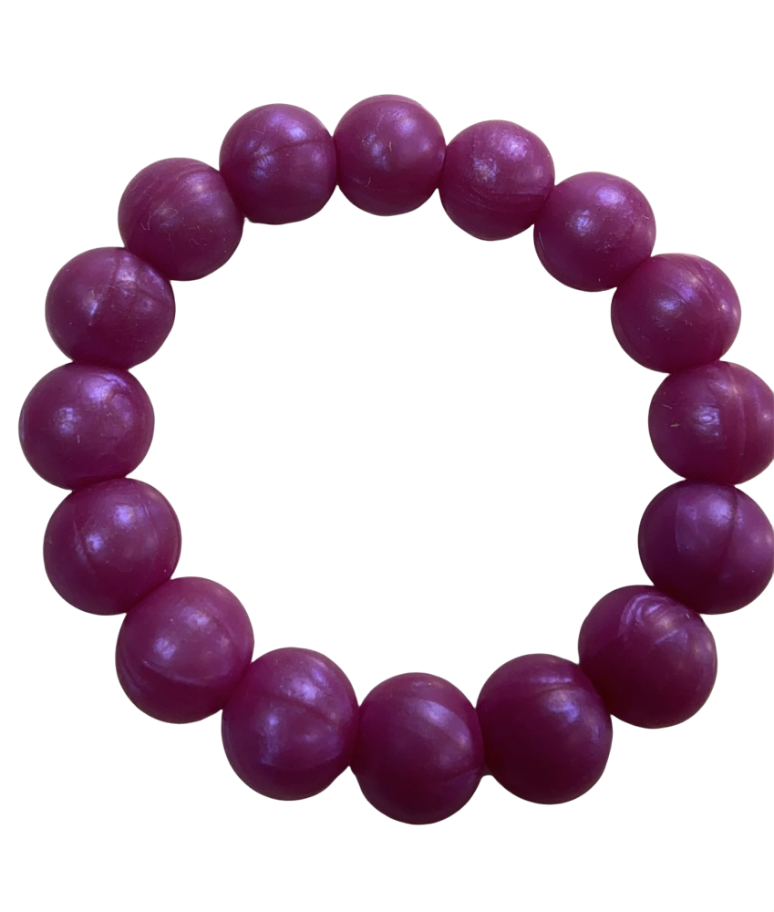 Lil Jumbl Baby Teething Bracelet BT002 Metallic Purple
