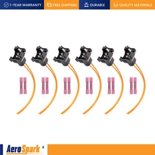 6pcs Fuel Injector Harness Connectors Pigtail Plugs for Ford Chrysler Dodge SK25