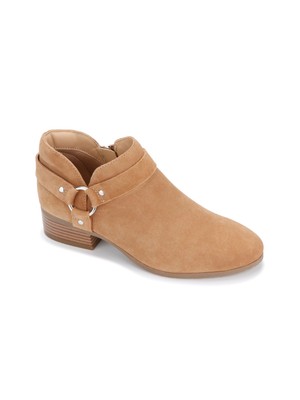REACTION KENNETH COLE Womens Brown Harness Skip Harness Leather Booties 8