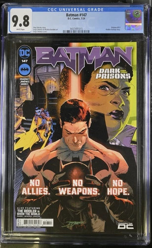 Batman #147 CGC 9.8 Jorge Jiminez Cover A DC Comics 2024 White Pages Graded Key