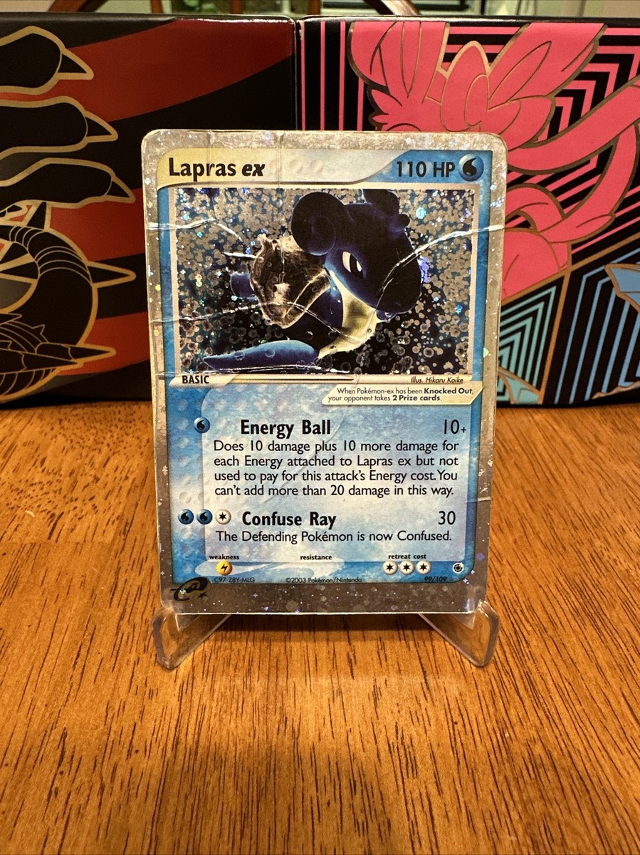 Lapras ex 99/109 MULTIPLE SWIRLS Ruby & Sapphire Holo Rare e