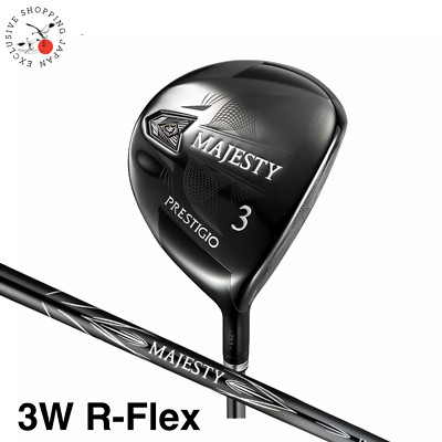 MAJESTY Prestigio Obsidian Fairway Wood 3W LV755 Graphite Shaft R-Flex Men 2023