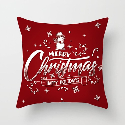 NEW 18'' Christmas Xmas Cushion Cover Pillow Case Room Sofa Home Decoration UK - Picture 12 of 59