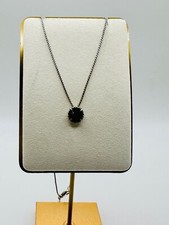 David Yurman Sterling Silver 925 Chatelaine Pendant Necklace w/ Black Onyx. I-89