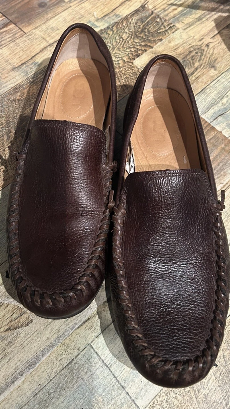 Mocassino slip on UGG uomo Jennings in pelle marrone #1003669 taglia 10