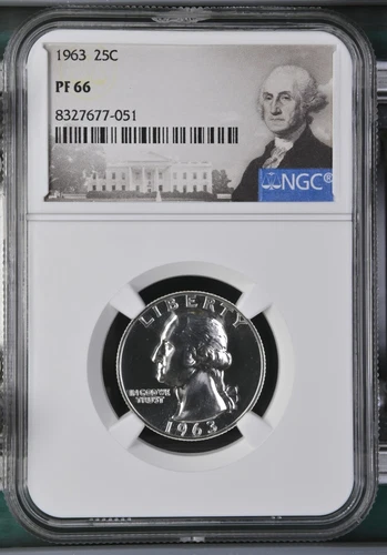 1963 Washington Quarter 25C NGC PF66