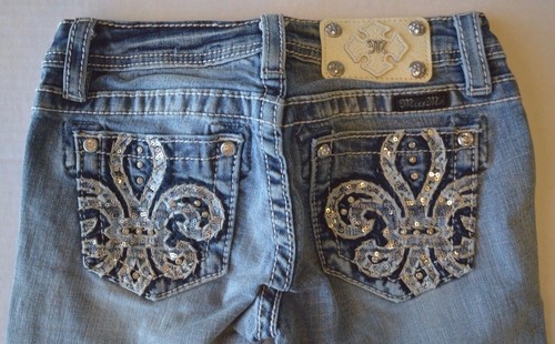 Girl's Youth Miss Me Capri Pants Sizes 7, 12, 14 - Picture 5 of 9