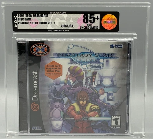 Phantasy Star Online Ver 2 Sega Dreamcast Sealed New VGA 85+ Graded