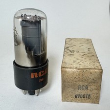 RCA 6V6GTA Vacuum Tubes Grey Play NOS New Old Stock Tested Very Strong