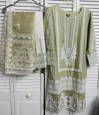 Pakistani Indian Stitched Shalwar Kameez 3 Piece