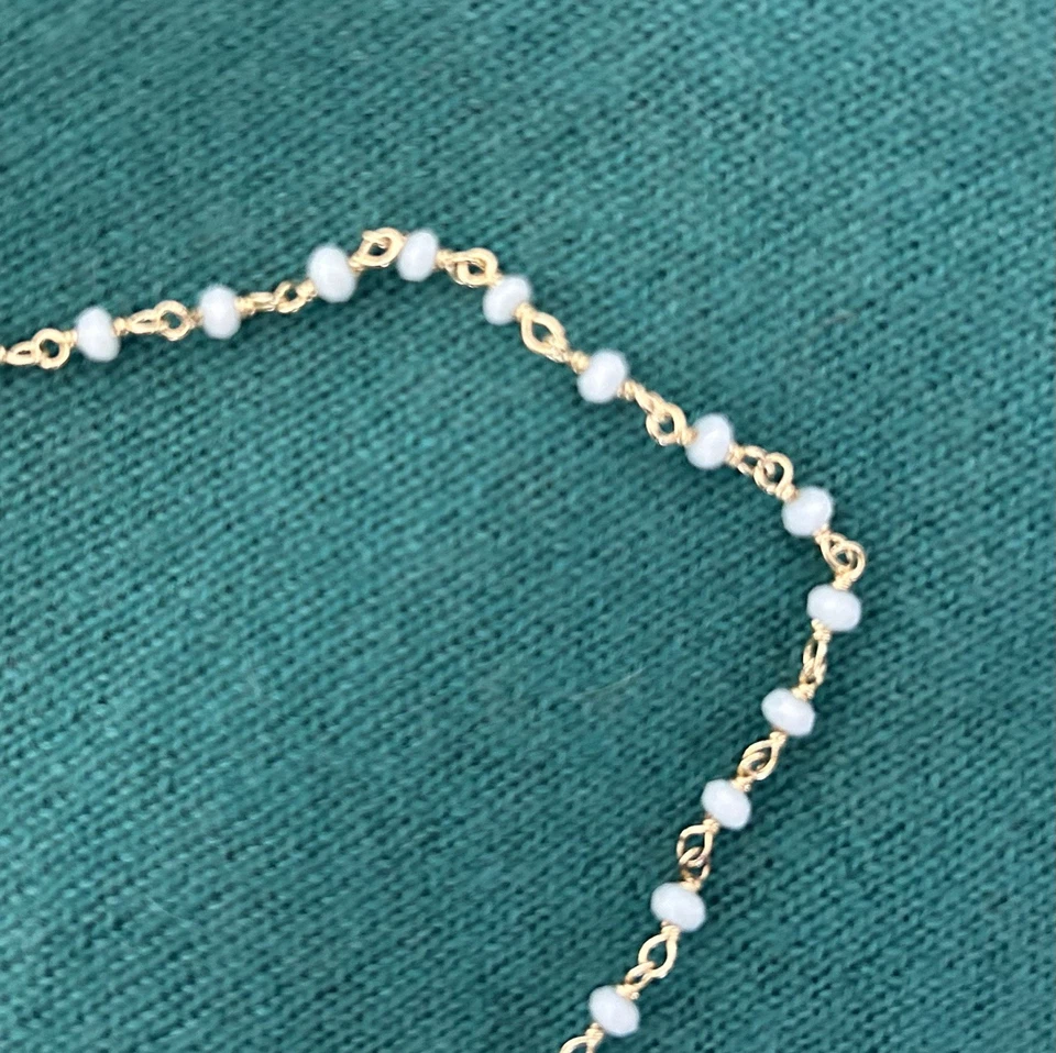 PreLoved Collar Oro Crisocola Verde Mar Cuentas con Cierre de Langosta de Grecia Foto 2 de 4