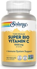 SOLARAY Super Bio Buffered Vitamin C 1000mg, Two-Stage, Timed Release Vitamin C