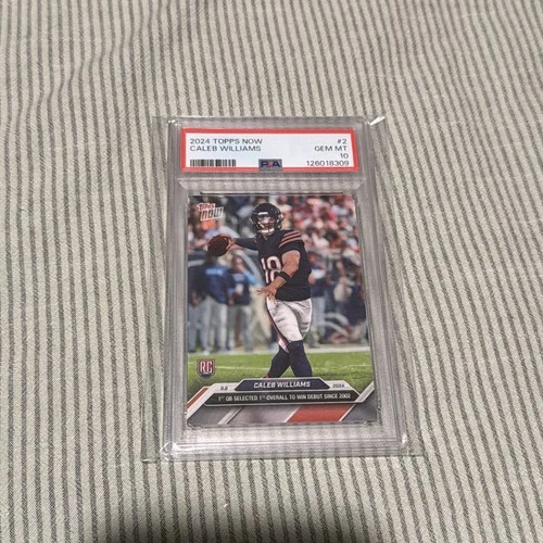 Caleb Williams 2024 Topps Now #2 PSA 10 Gem Mint Rookie Chicago Bears RC