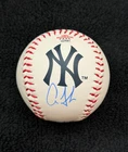 Aaron Judge Signed New York Yankees Logo Baseball COA