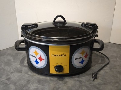 Pittsburg Steelers Crock-Pot 6 Qt Slow Cooker NFL Football Lock Lid Tail Gate 