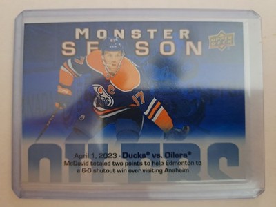 Connor McDavid, #MS-77, Edmonton Oilers, Upper Deck, 2024, Series 2, Mon. Season