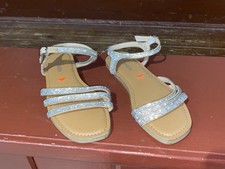 Steve Madden JGeorjir Girls Size 3 Flashy Rhinestone Strappy Sandals