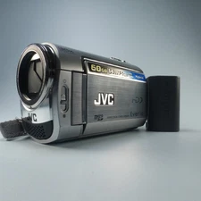 JVC Everio GZ-MG365HEK Handheld High Definition HDD Camcorder Silver Tested