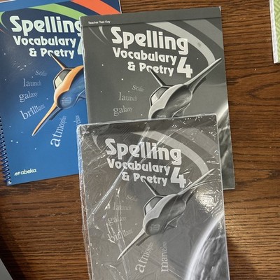 Abeka Homeschool spelling 4 Set of 3