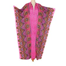 LeVoy s USA brand VTG 60s/70s psychedelic, one of a kind, silk kaftan