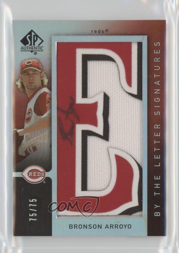 2007 SP Authentic By the Letter Signatures /25 Bronson Arroyo #BL-14 Auto 0dj8