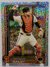2025 Topps Series 1 Celebration Patrick Bailey #70 Confetti San Francisco Giants