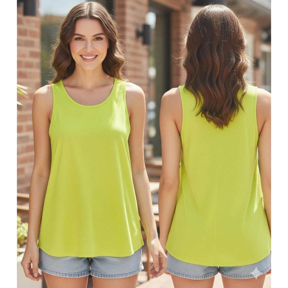 Camiseta Regata Feminina Torrid 2X Minimalista Athleisure Loungewear Camadas Nova Com Etiqueta - Imagem 2 de 4