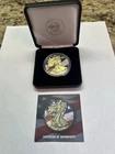 2017 Silver Eagle 24K Gilded Ruthenium Eagle Limited Edition 126/500- Case-COA