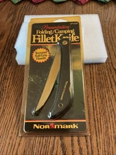 1994 Normark BP405F,Soft Grip Folding Camping/Filet Knife,MIB,unused stored cond