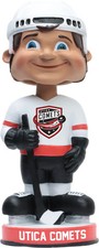 Utica Comets Vintage White Jersey Bobblehead AHL Hockey