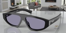 PRADA PR C02S 16K50B Black Violet Mirror Internal Silver 57 mm Men's Sunglasses