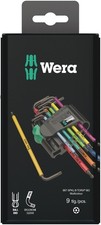 Wera 967/9 TX BO Multicolour 1 SB L-key Set for Tamper-Proof TORX® Screws