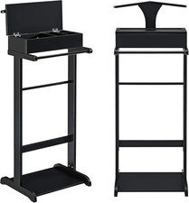 Servomuto Omino Appendiabiti Indossatore Da Camera Con Porta Pantaloni Ripiano E