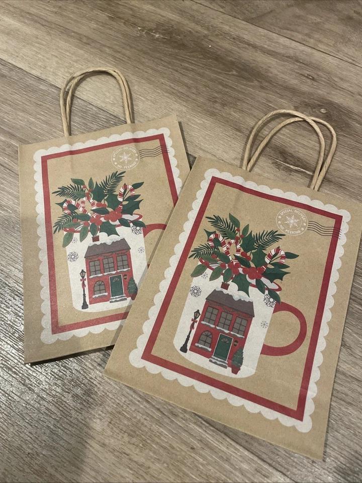 Gran Lote De 15 Bolsas De Papel Regalo Navidad, 10 (6.5x8.5x3.5) y 5 (5x6.5x2.5) Foto 2 de 4