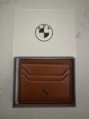 BMW Brown Men's Wallet with Logo Credit Card Holder Brand New In Box - Photo 1/2