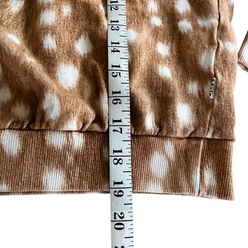 Molo Girls Brown Animal Print Organic Cotton Sweatshirt Size 12 - Picture 4 of 5
