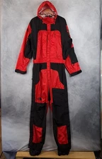 The North Face Ski Snow Suit Mens Medium Red Black HyVent Search & Rescue Tech